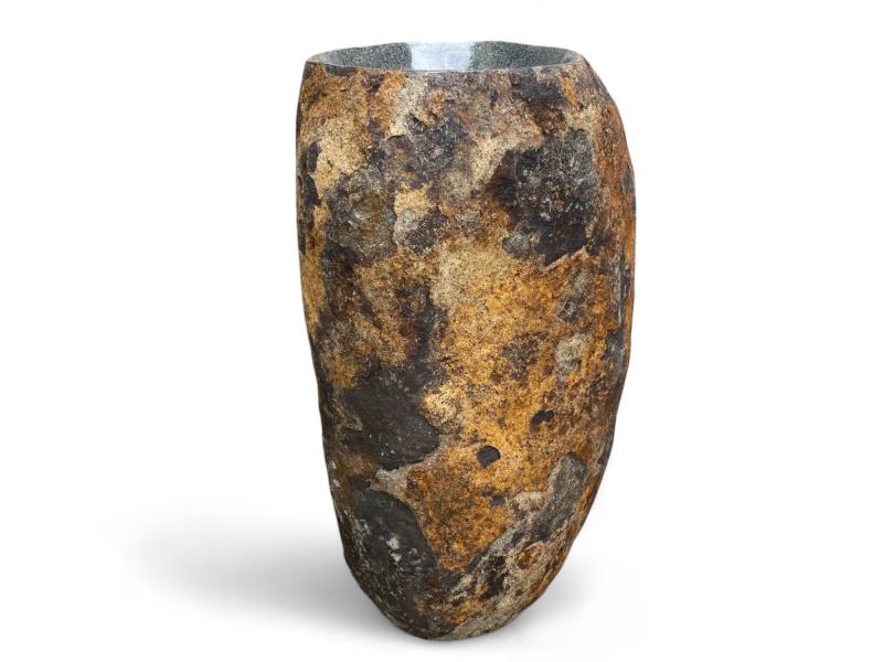 BUY NATURAL STONE PEDESTAL SINK AXEL