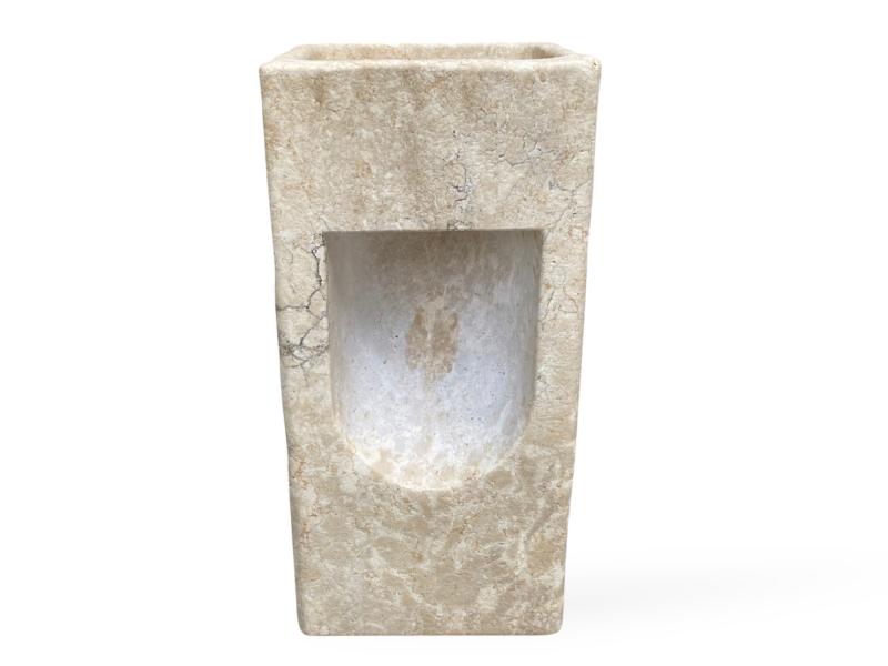 MARBLE STONE PEDESTAL WASHBASIN PRASLIN