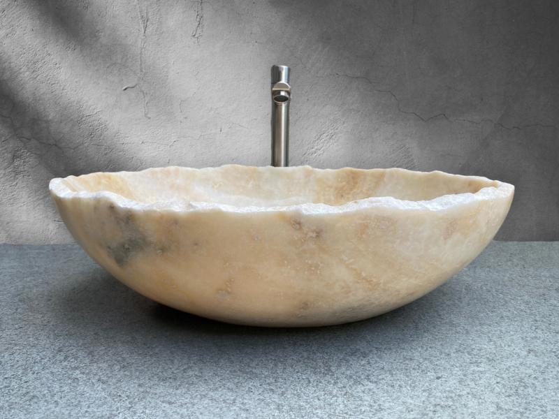 LAVABO DE LUXE DE PEDRA ONIX NATURAL