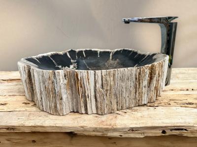 EXCLUSIVE PETRIFIED WOOD SINK AMANZI