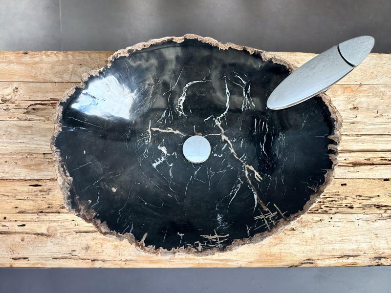 PETRIFIED WOOD WASHBASIN - LEWIS