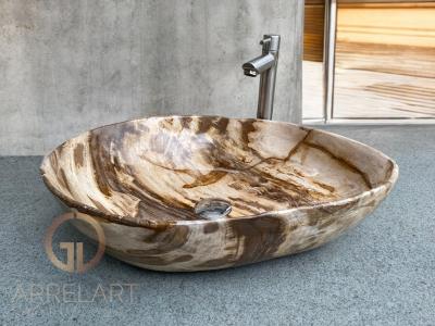 PETRIFIED WOOD SINK LIONEL