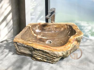 PETRIFIED WOOD WASHBASIN ROYALE