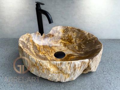 LAVABO DE MADERA PETRIFICADA IMPERIAL