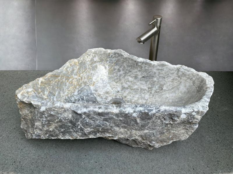 GREY MARBLE WASHBASIN - BERGERAC