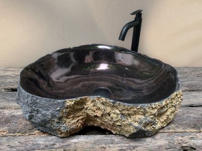 Lavabo de Piedra Black Sand