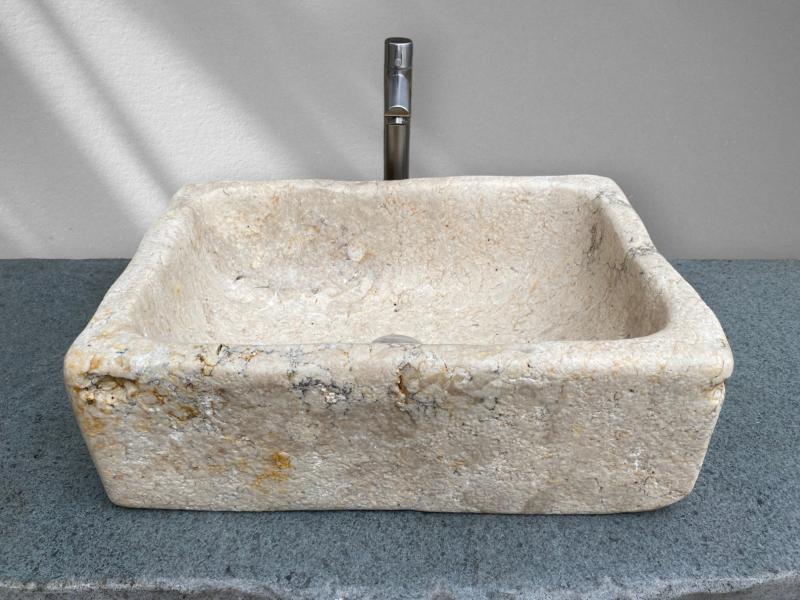 LAVABO DA APPOGGIO IN MARMO ANTICO - WILDER