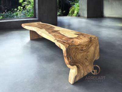 L-SHAPED TABLE IN NATURAL WOOD PORTOFINO