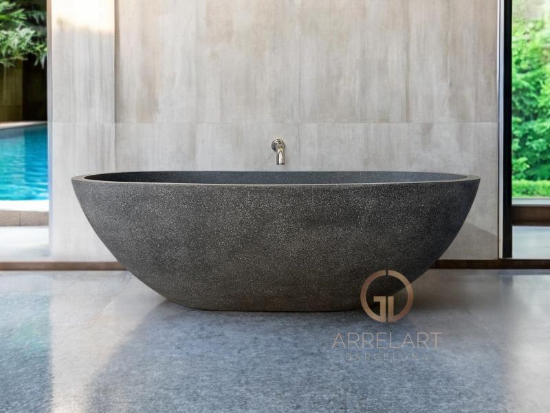 FREESTANDING GRAY BATHTUB LAUSANNE