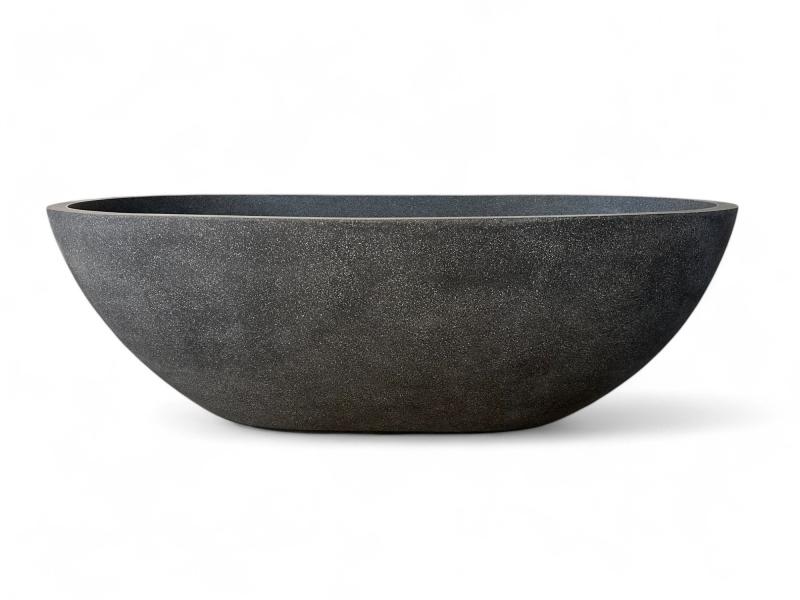 GREY FREESTANDING BATHTUB