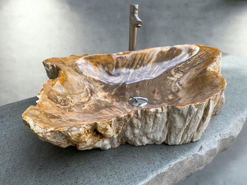 STONE WASHBASIN NATURAL COLORS LOUVRE