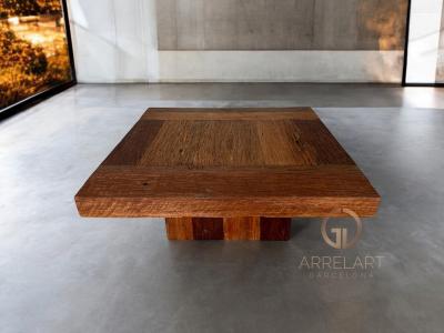 MESA DE CENTRO DE MADERA VIEJA AFRA