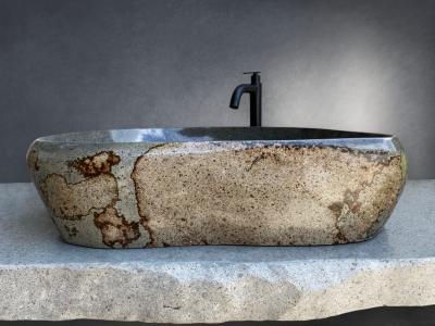 BUY GREY NATURAL STONE SINK AMSTERDAM