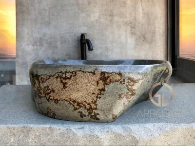 GREY STONE WASHBASIN AMSTERDAM