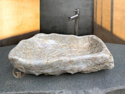 STONE WASHBASIN IN MARBLE SUEZ