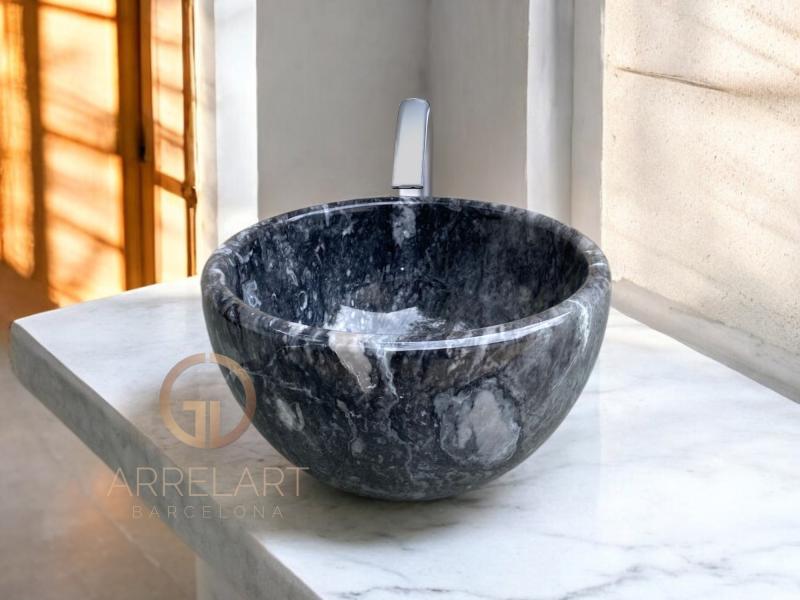 ROUND MARBLE SINK NANTES