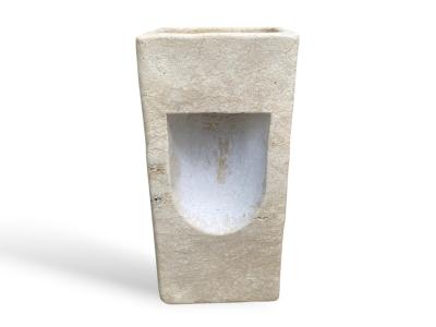 LAVABO BEIGE CON PIEDISTALLO - PRASLIN