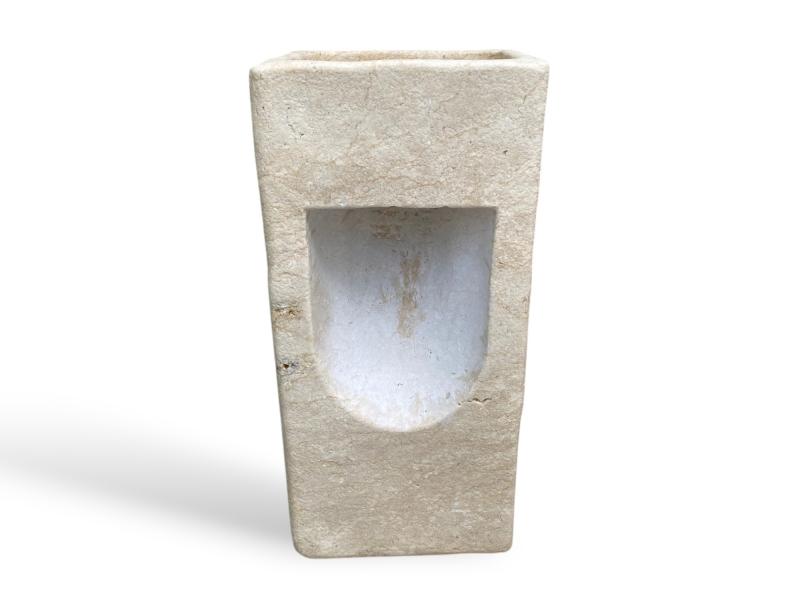 MARBLE STONE PEDESTAL WASHBASIN PRASLIN