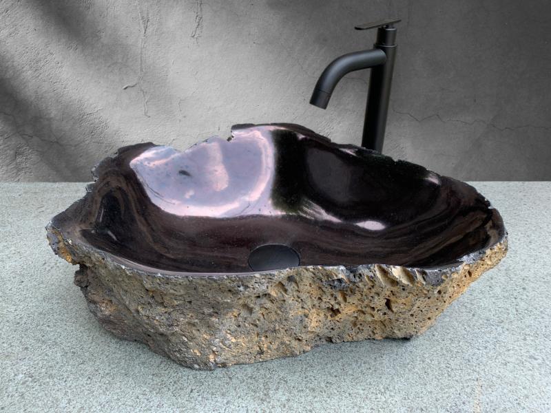 BLACK STONE WASHBASIN BASALTO