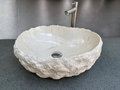 LAVABO DA APPOGGIO IN MARMO BIANCO ITALIA