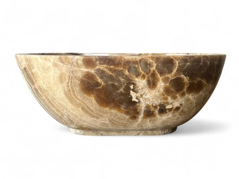 EXCLUSIVE FREESTANDING ONYX STONE BATHTUB SARDINIA