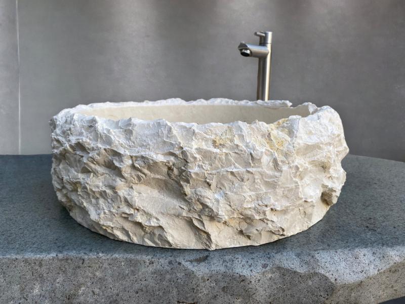 WHITE MARBLE WASHBASIN NANTES