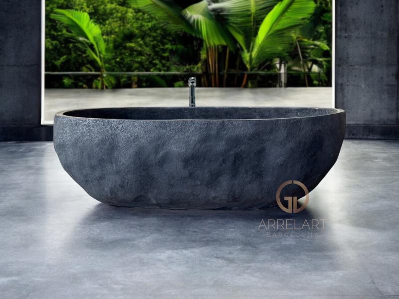 NATURAL POLISHED TERRAZZO BATHTUB