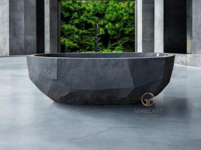 HANDCRAFTED TERRAZZO BATHTUB BLACK DIAMOND