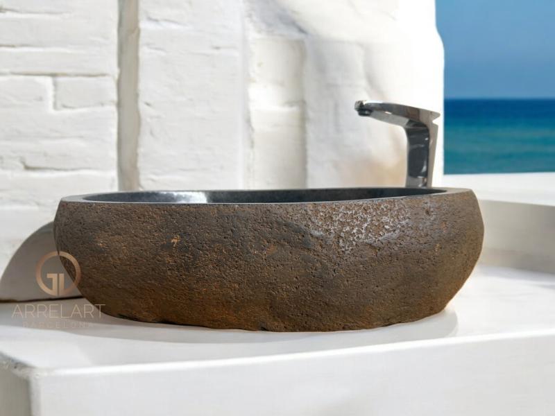 BROWN TERRAZZO SINK OSTUNI