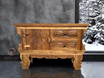 CREDENZA IN TEAK MASSICCIO NORVEGIA