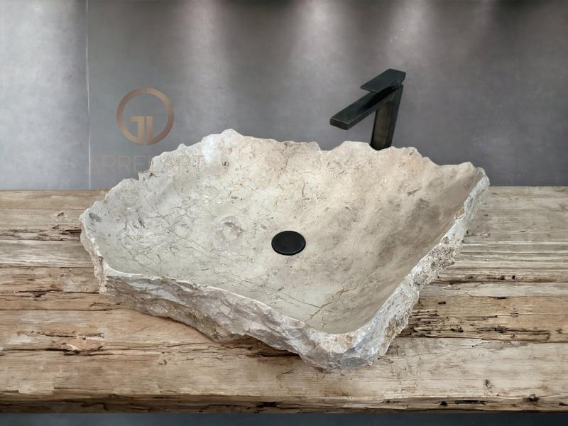 NATURAL MARBLE STONE WASHBASIN SALERNO