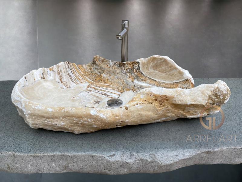 WHITE STONE ONYX SINK