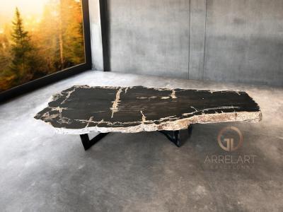 LARGE BLACK STONE COFFEE TABLE ARUSHA