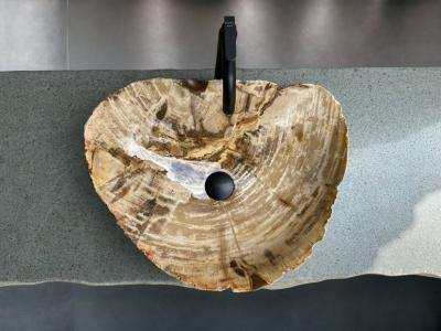 LAVABO DA APPOGGIO IN LEGNO FOSSILE CARL - ARRELART