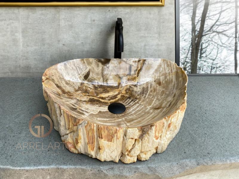 FOSSILIZED WOODEN SINK CARL