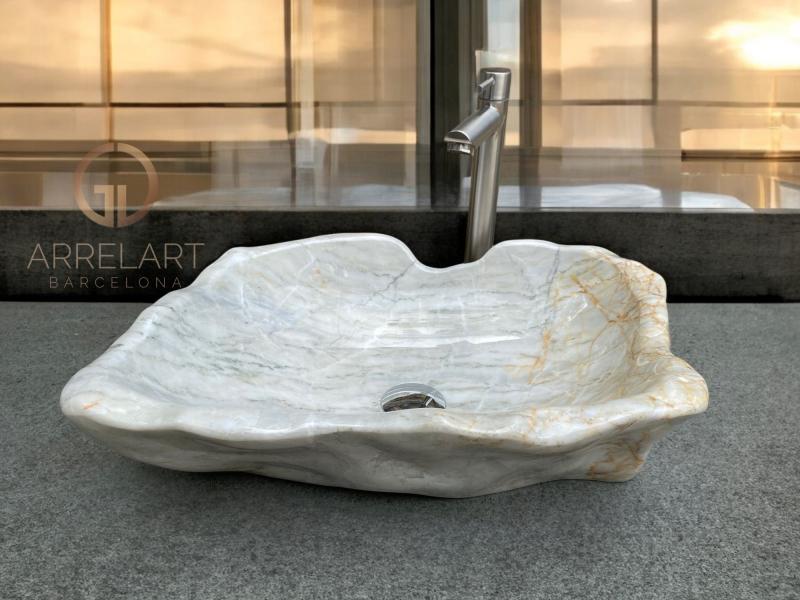 MINIMALIST POLISHED MARBLE SINK