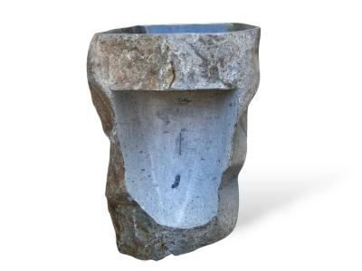 LAVABO TOTEM DE PIEDRA GRIS