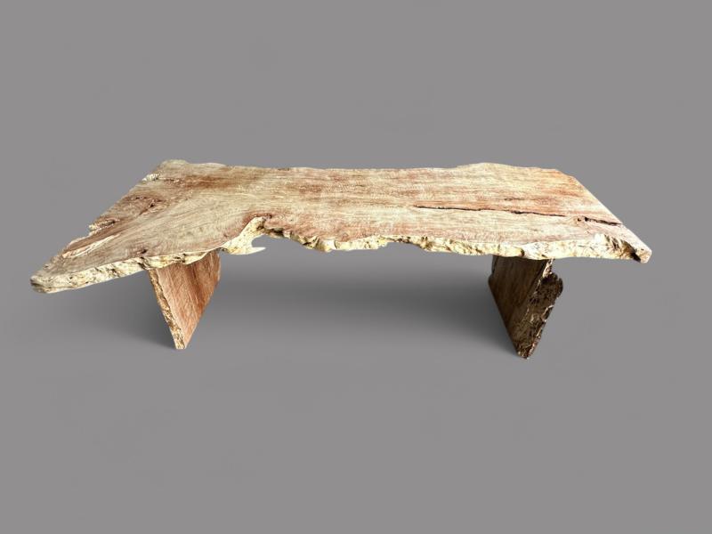 NATURAL WOOD DINING TABLE