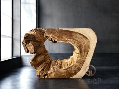 CONSOLA DE MADERA NATURAL ATENAS