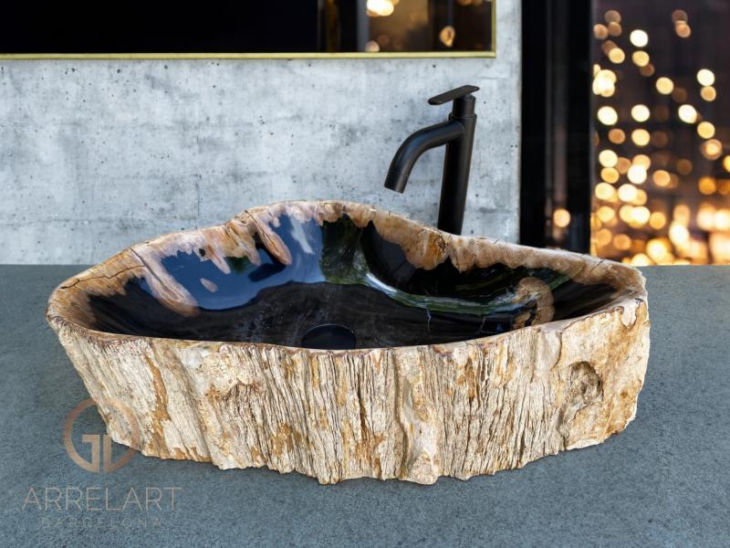 LAVABO DE MADERA PETRIFICADA WAGNER