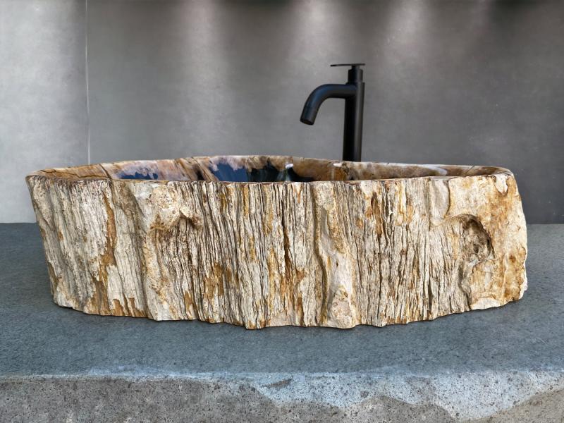 PETRIFIED WOOD WASHBASIN WAGNER