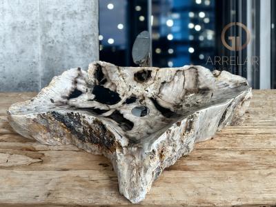 FOSSILIZED WOODEN WASHBASIN LAGUNA