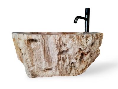 LAVABO DE MADERA PETRIFICADA NEGARA