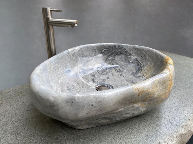 MARBLE SINK IN NATURAL COLOURS VINCI