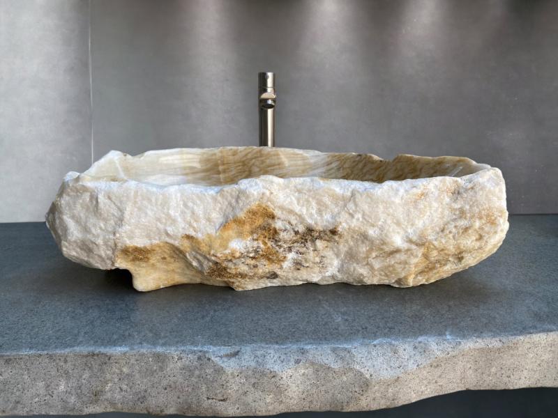 LAVABO DE PIEDRA BLANCO PRAGA