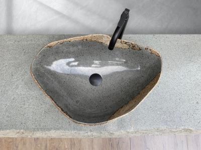 STONE SINK WITH CONTRASTING COLOURS LAKE