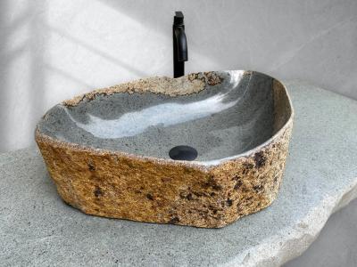 STONE SINK WITH CONTRASTING COLOURS LAKE