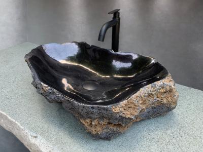 COMPRAR LAVABO DE PEDRA NEGRE BASALTO