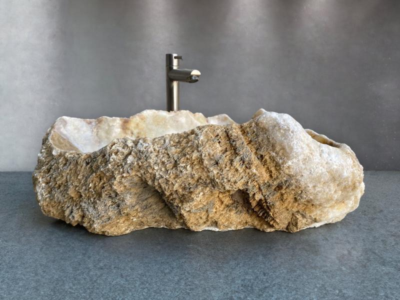 AMAZING NATURAL STONE SINK MAURICE