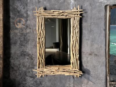 RECTANGULAR WOODEN MIRROR DORIAN